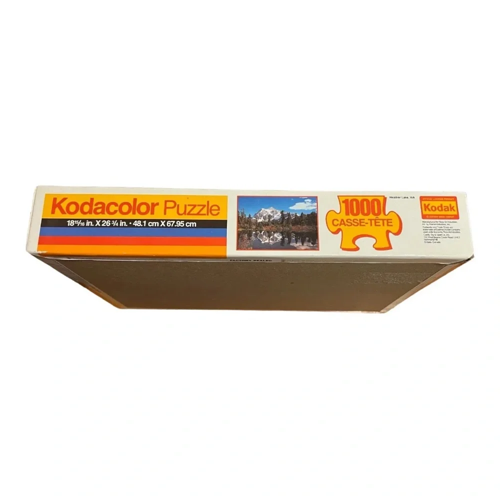1995 BRAND NEW SEALED RoseArt Kodak  Kodacolor Puzzle Heather Lake WA 1000 Piece